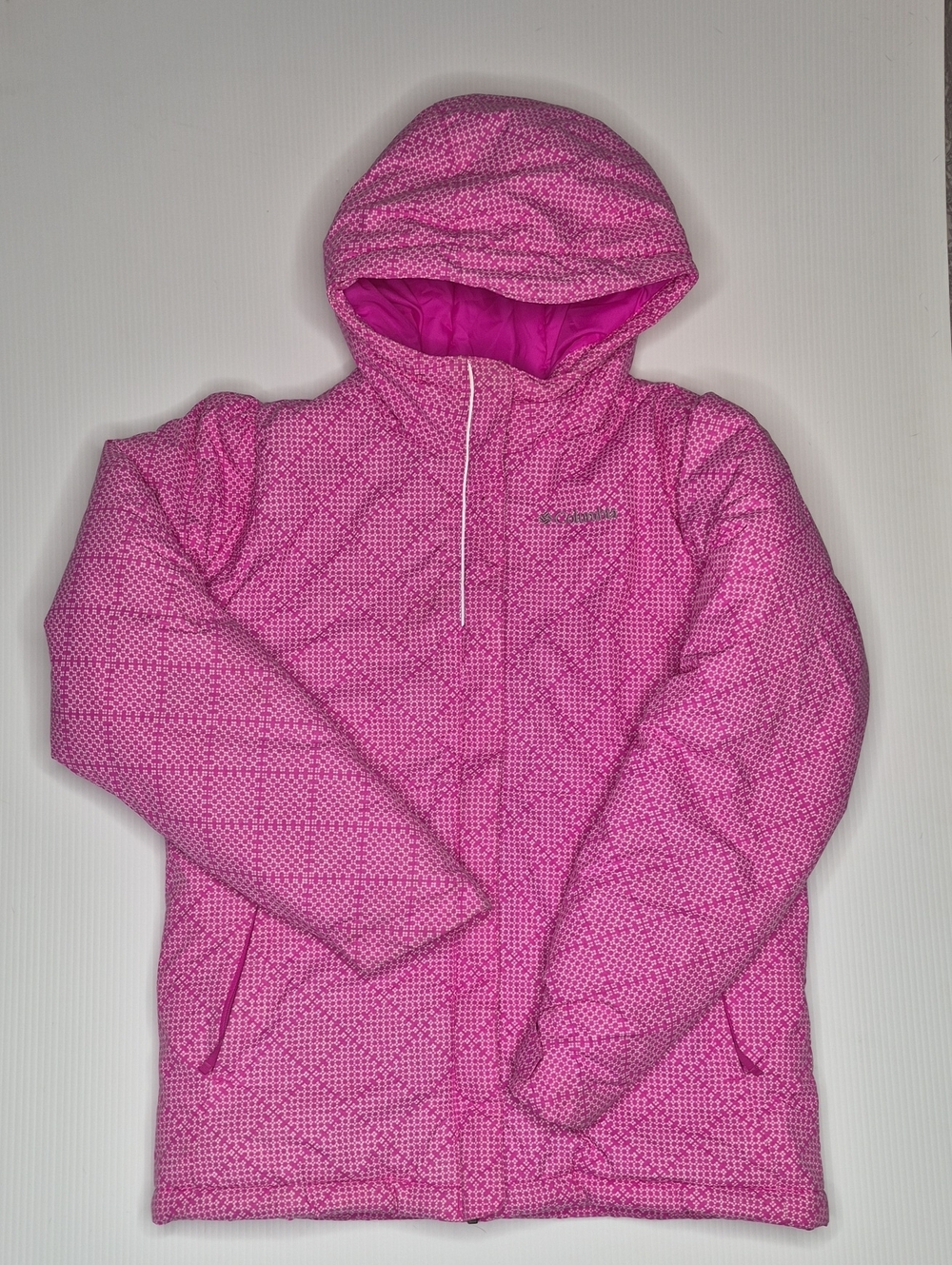 Columbia Girl's Pink Coat Size Large 14/16 - Picture 1 of 8